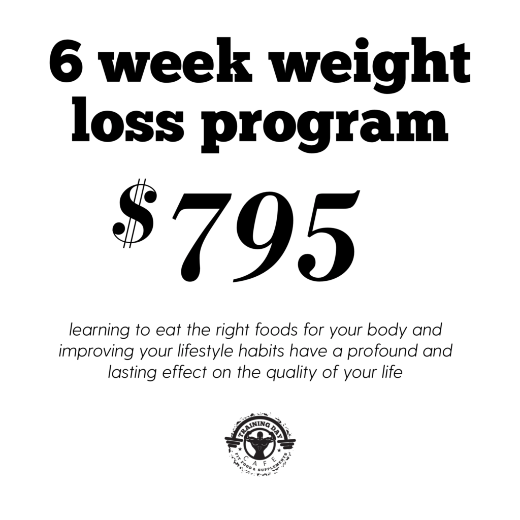 6 Week Weight Loss & Nutrition Program Training Day Cafe