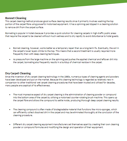 Carpet Cleaner Training Express