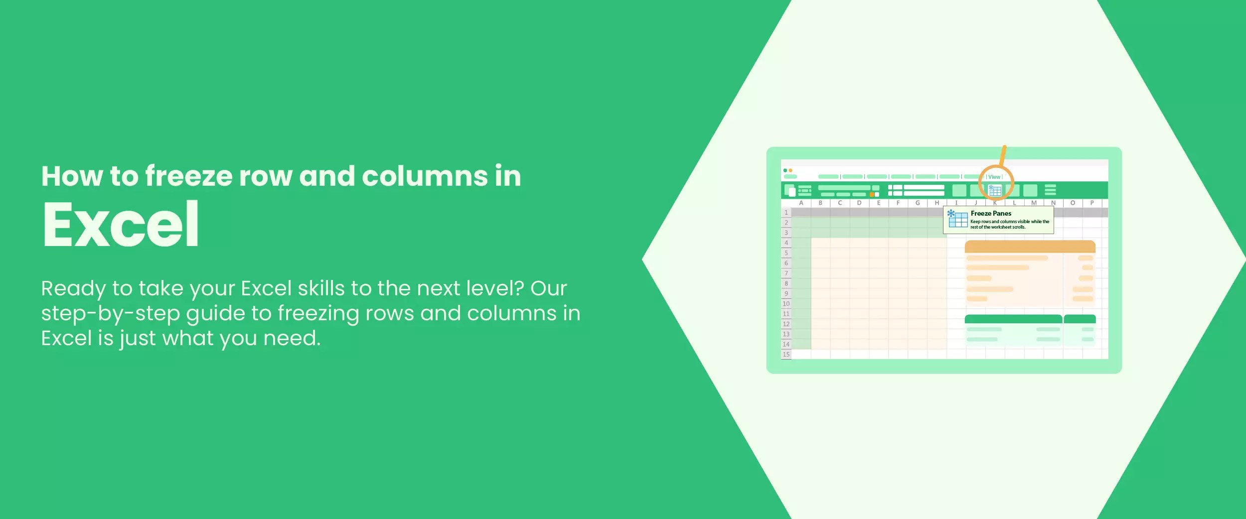 How To Freeze Columns And Rows In Excel With Examples