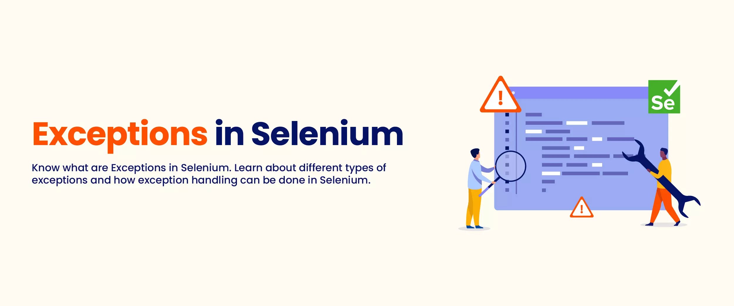 Exceptions in Selenium All You Need To Know