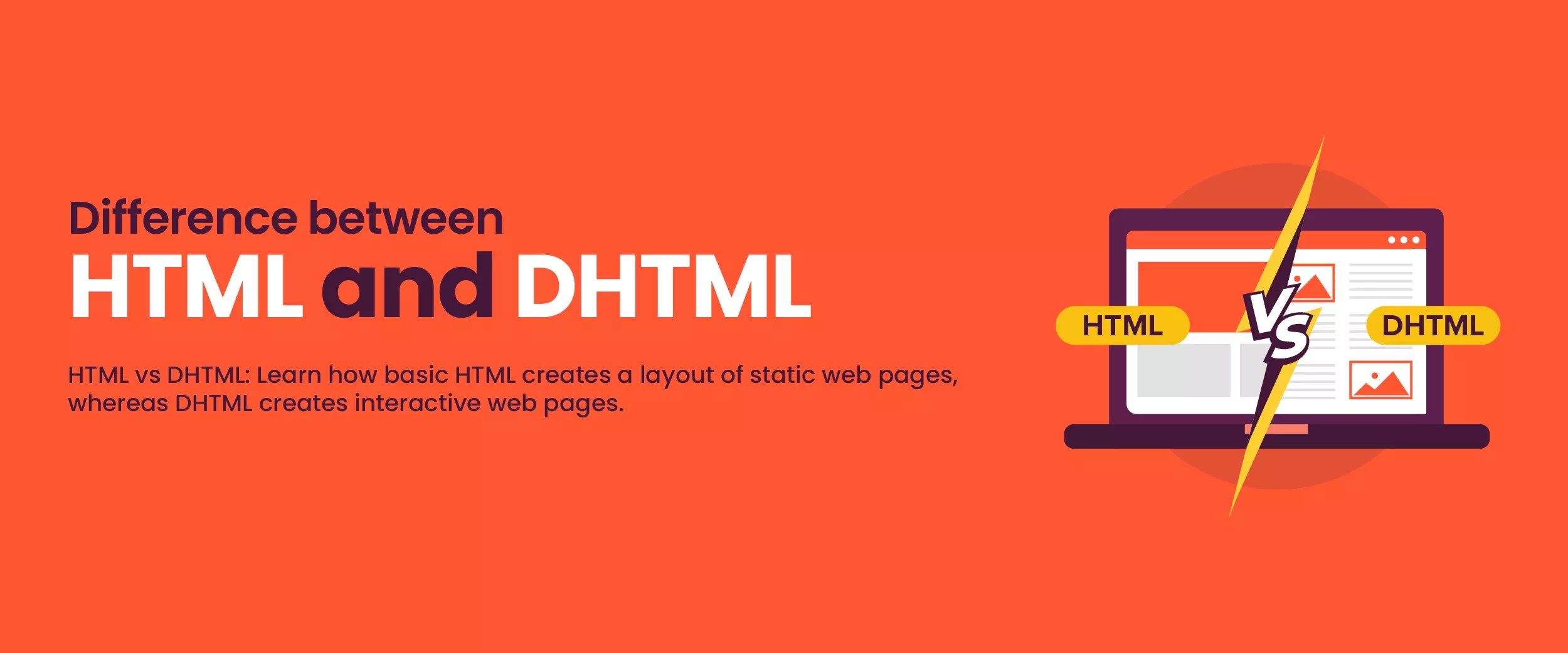 The Difference Between HTML and DHTML A Comparative Guide