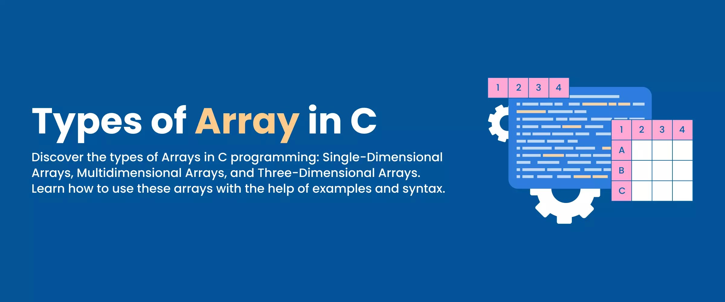 Types of Array in C Properties, Uses, Types, and More