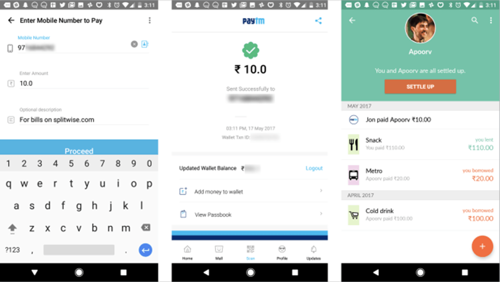 Splitwise Adds Support For Paytm Money Transfer in India!
