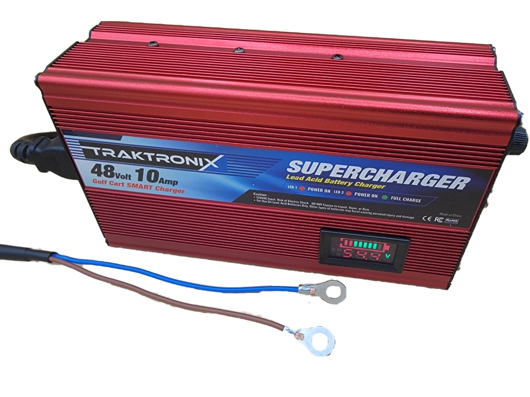 10 AMP SUPERCHARGER Direct wire Golf Cart Battery Charger Traktronix