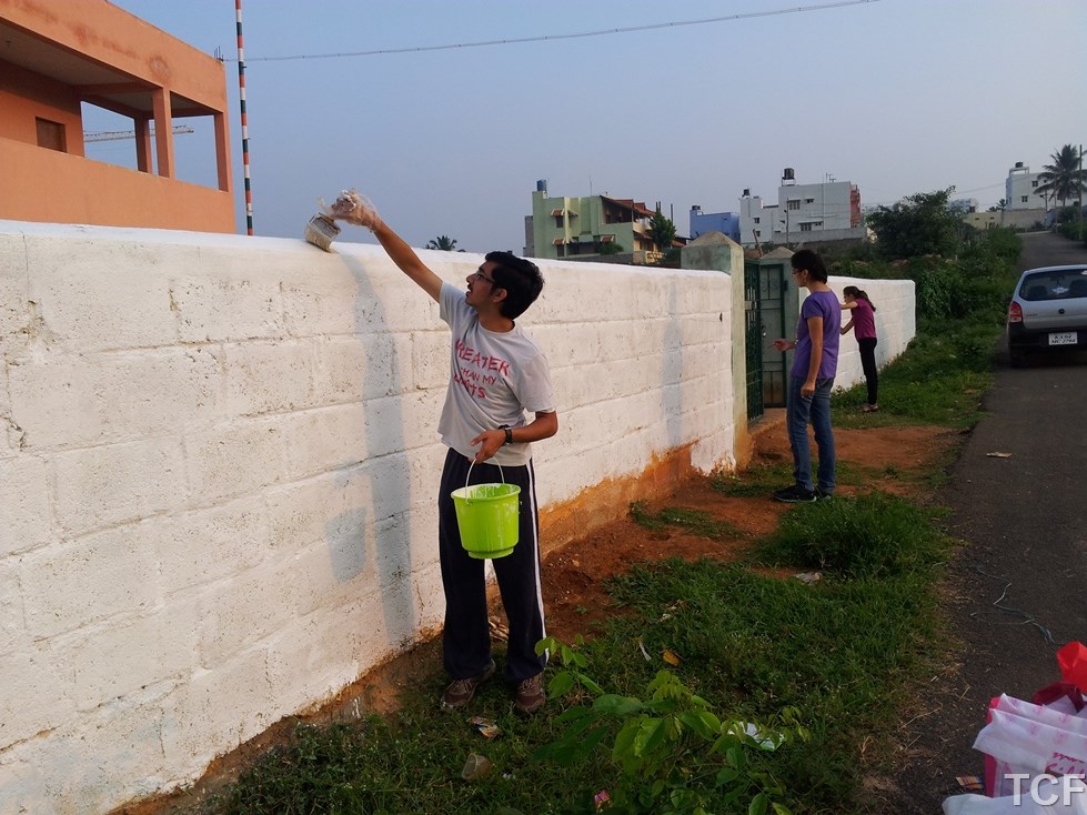 School Compound Wall Painting Tranquil Charitable Foundation