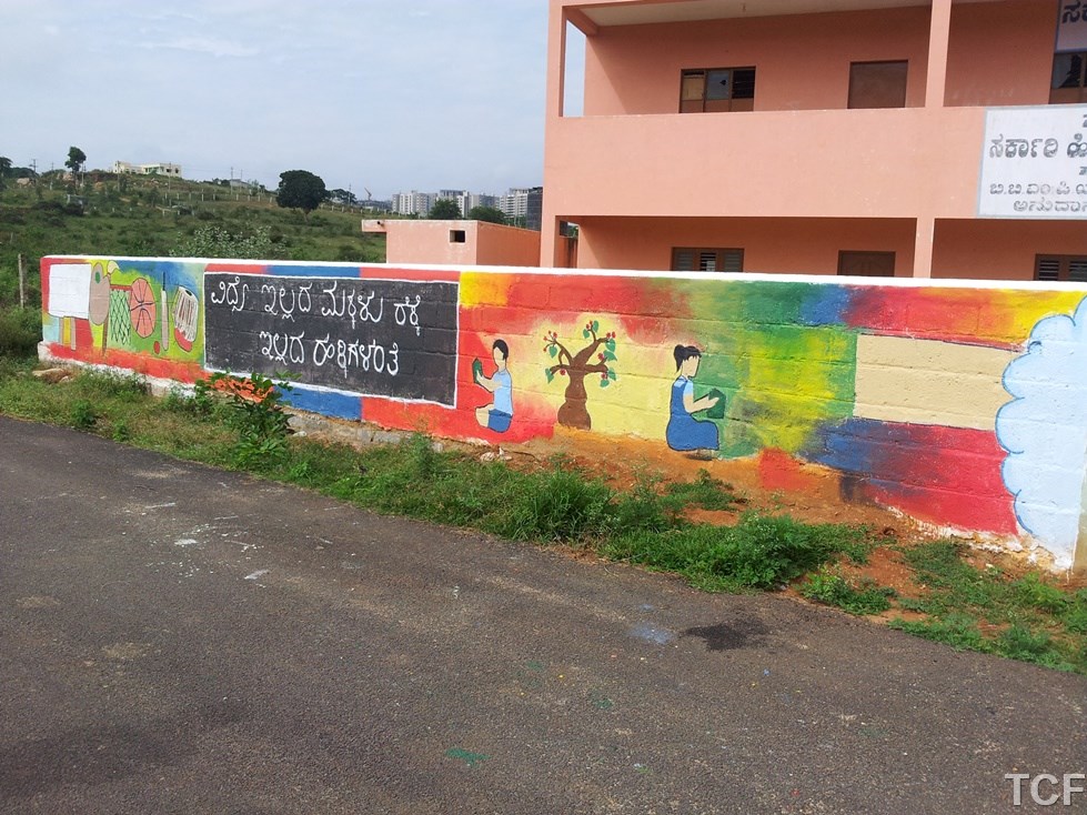 School Compound Wall Painting Tranquil Charitable Foundation