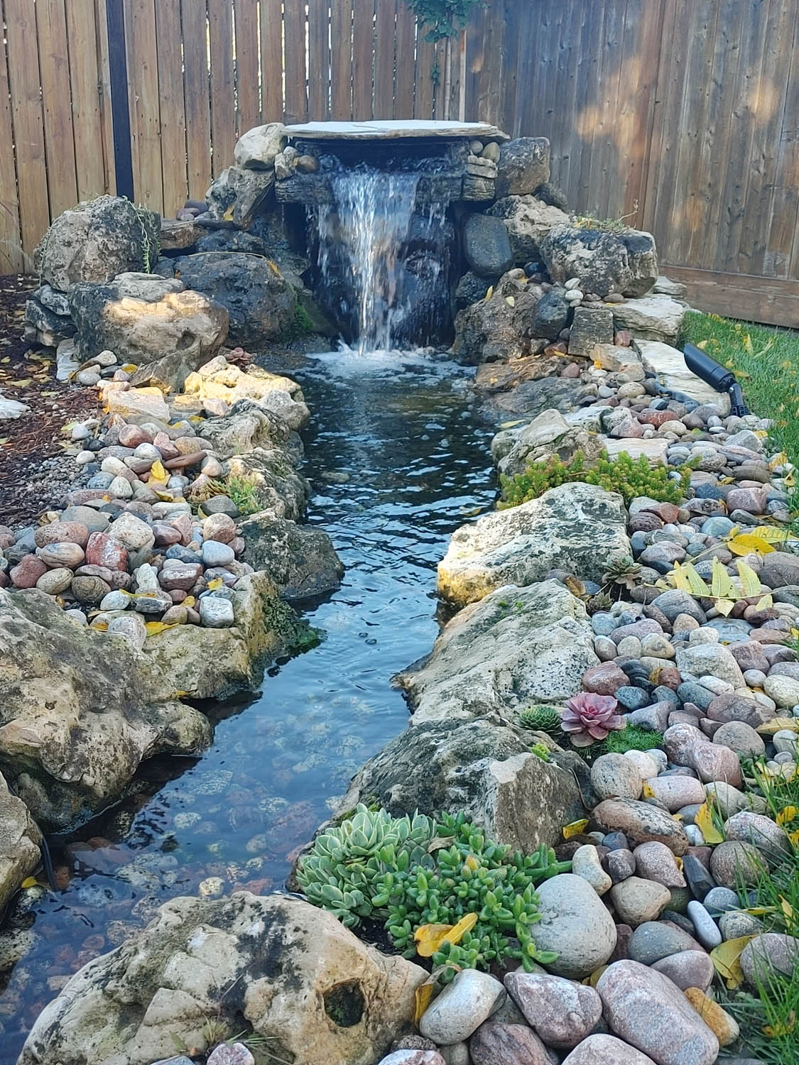 Burlington Pondless Waterfall Construction Project Tranquil Escapes