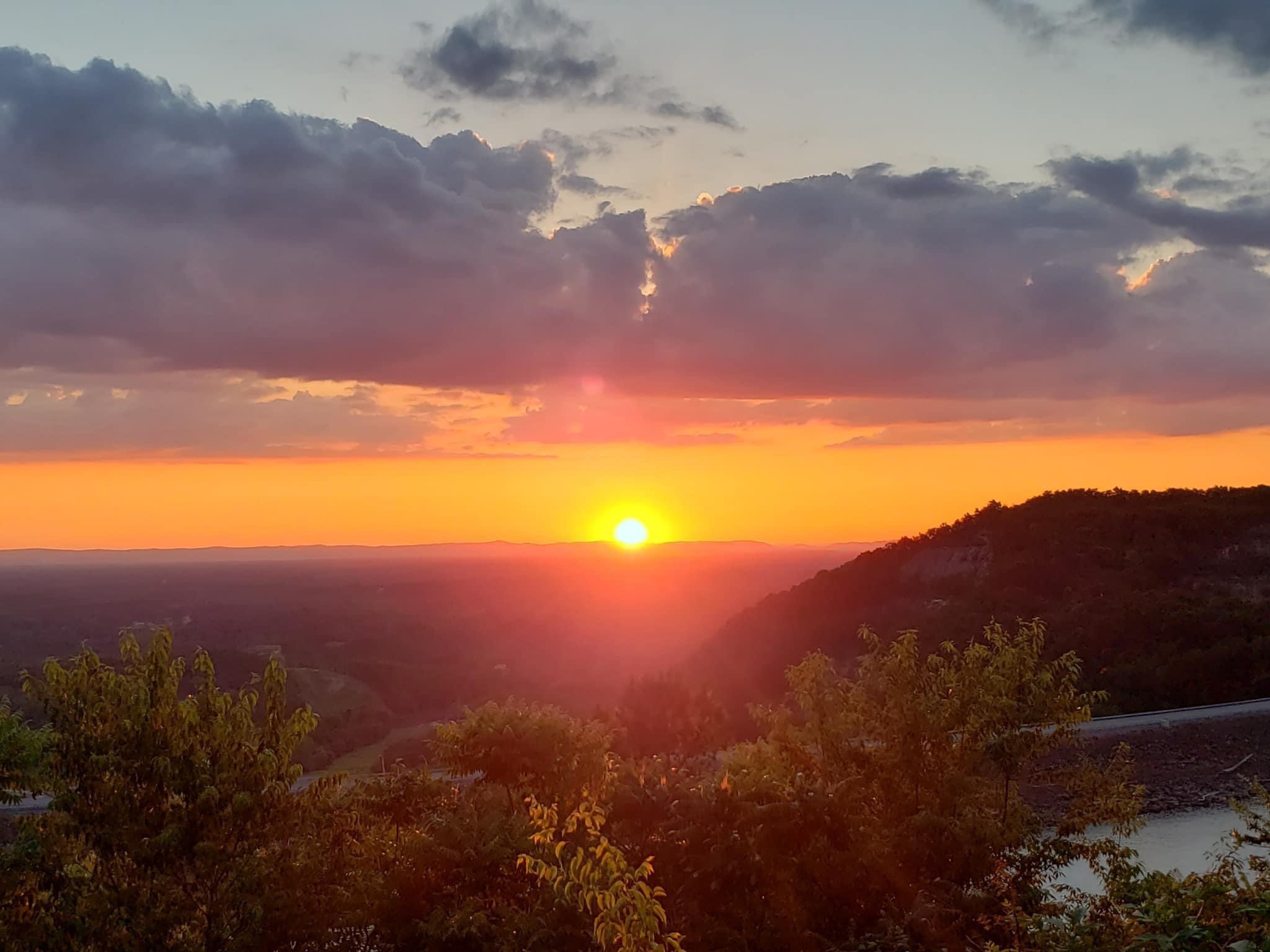Sunset last night at Carters Lake Tranquility at Carters Lake Owners