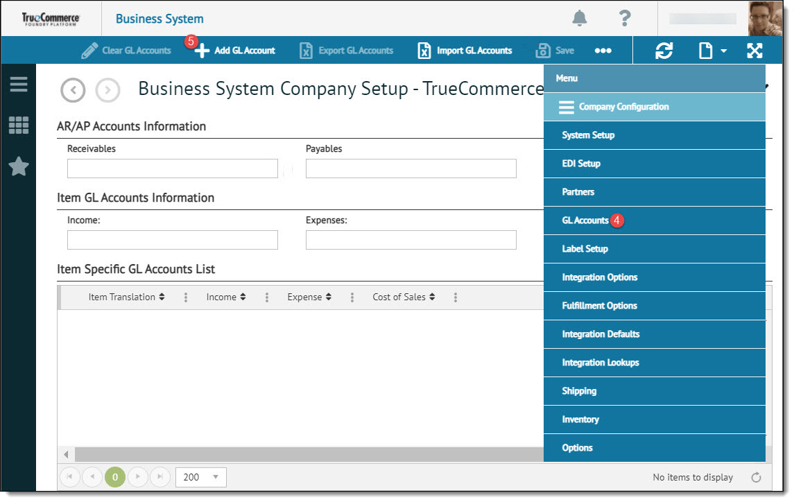 Adding Items to Company Level Item Specific GL Accounts