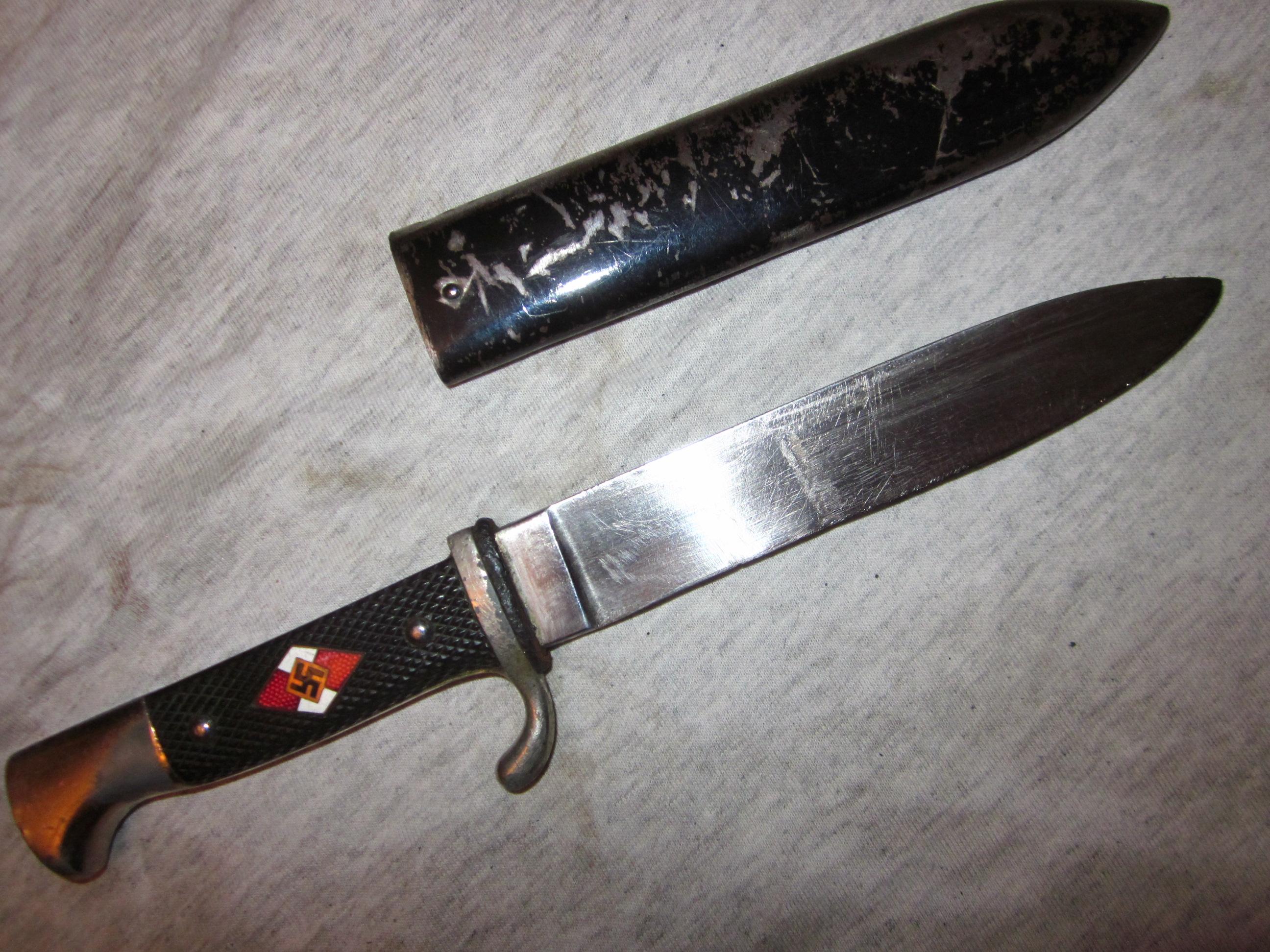 Немецкий оригинальный нож гитлерюга с ножнами 3й рейх Германия 70