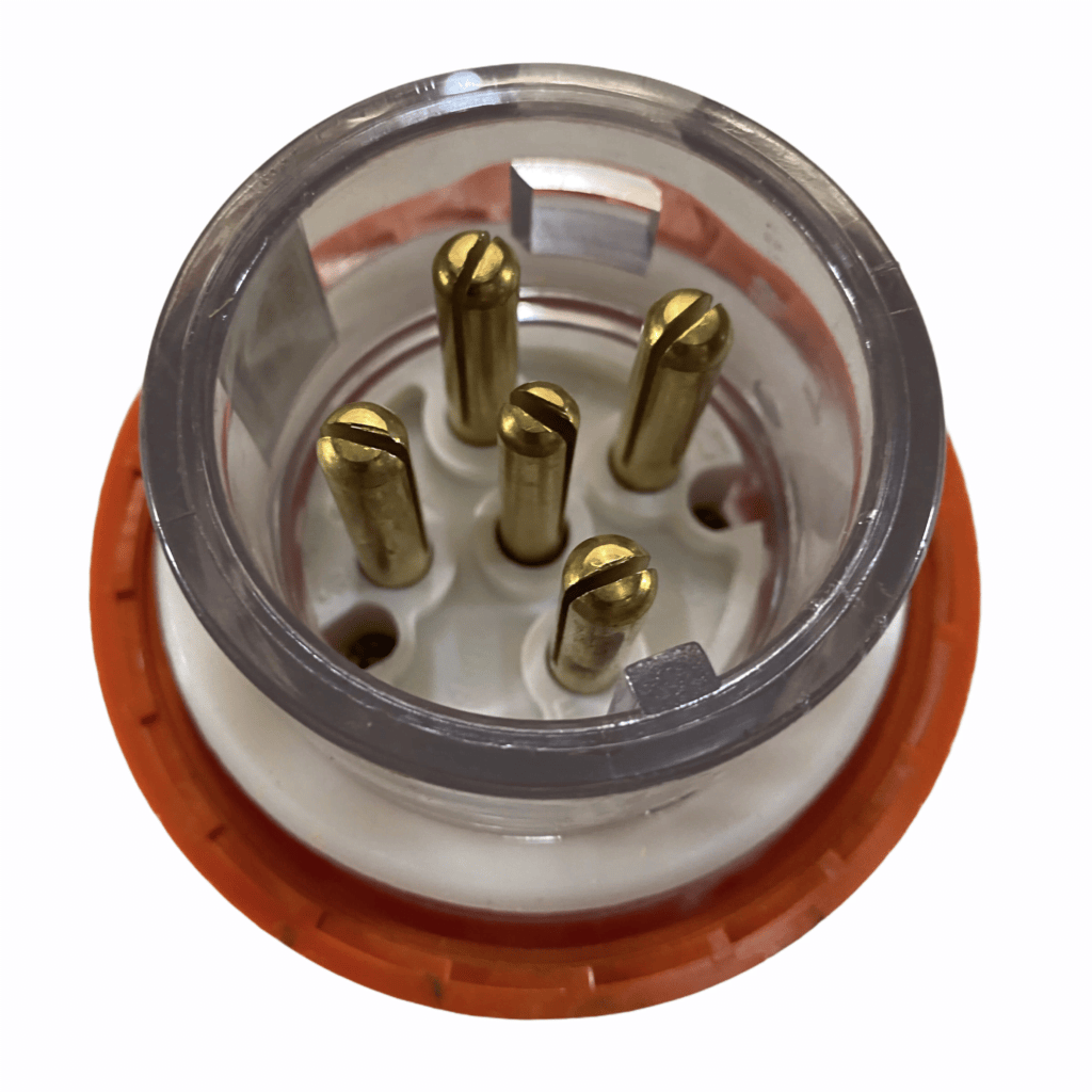 IP66 Plug 5 Round Pin Heavy Duty Industrial Switchgear 415V Transco