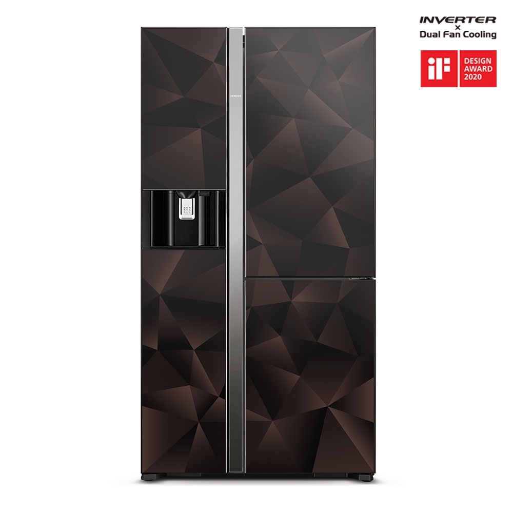 Hitachi Side By Side Refrigerator R M820VAG9PBX(GBZ) 633L