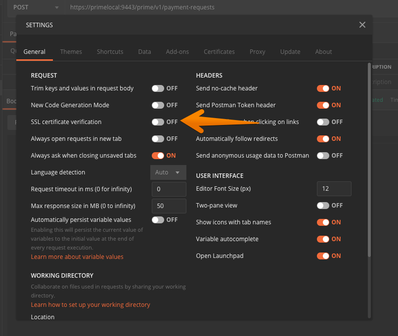 How to Setup Postman to make Mutual TLS API Calls MilMove Developer Portal