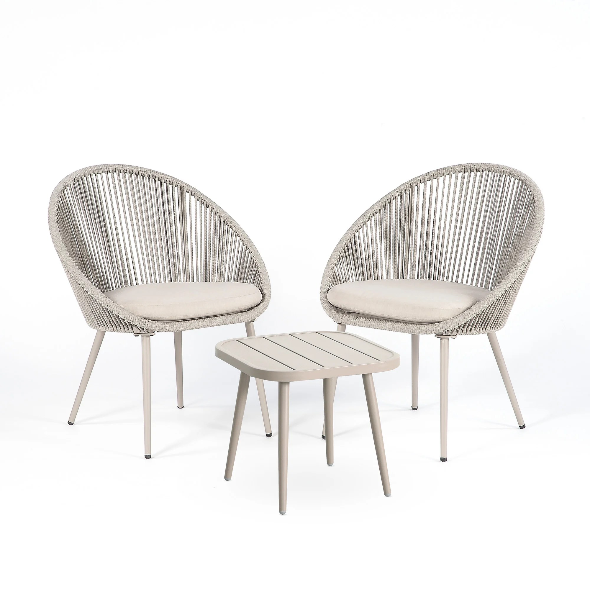 Hopetown Bistro Collection Rope Egg Chairs Alu TransContinental