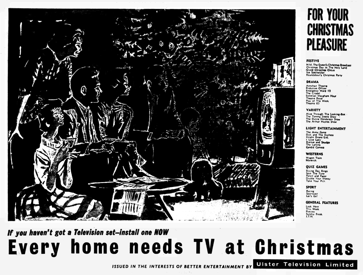 Every home needs a TV at Christmas From our archive Transdiffusion