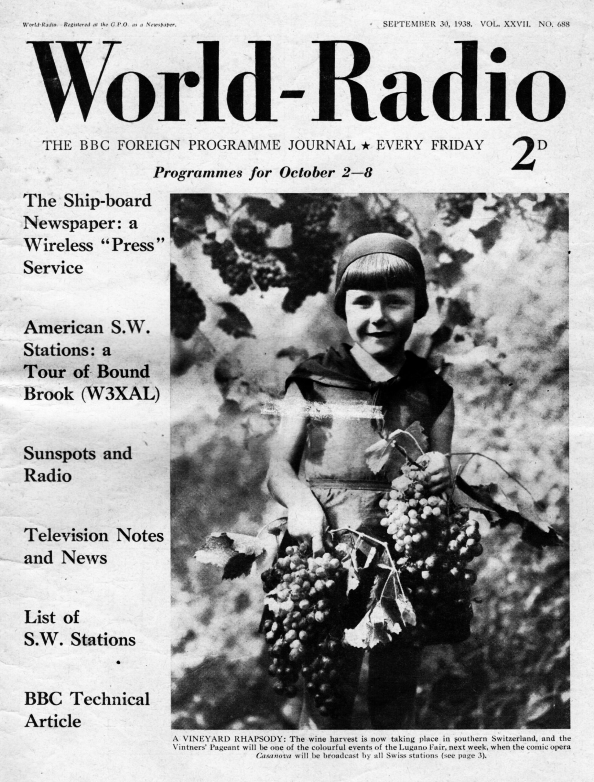 The Short Waves W3XAL, Bound Brook, New Jersey International radio