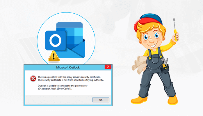 Outlook Proxy Error Code 10