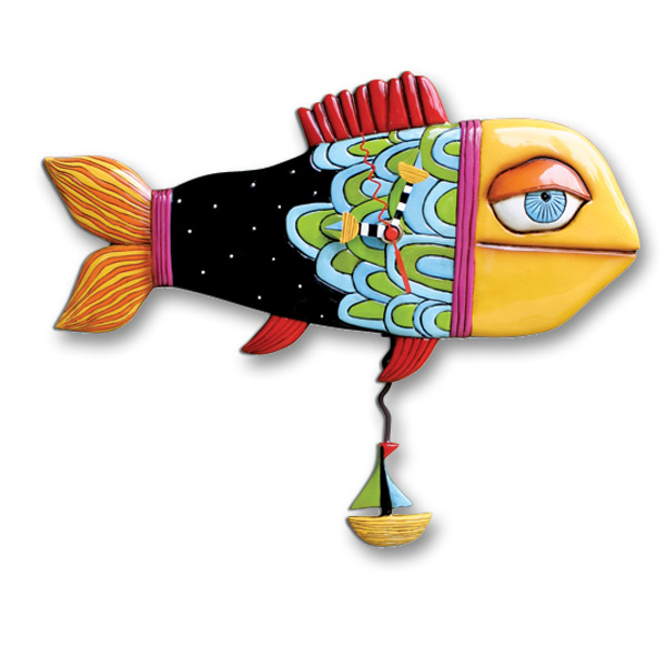 Sail Away Fish Pendulum Clock Transformations