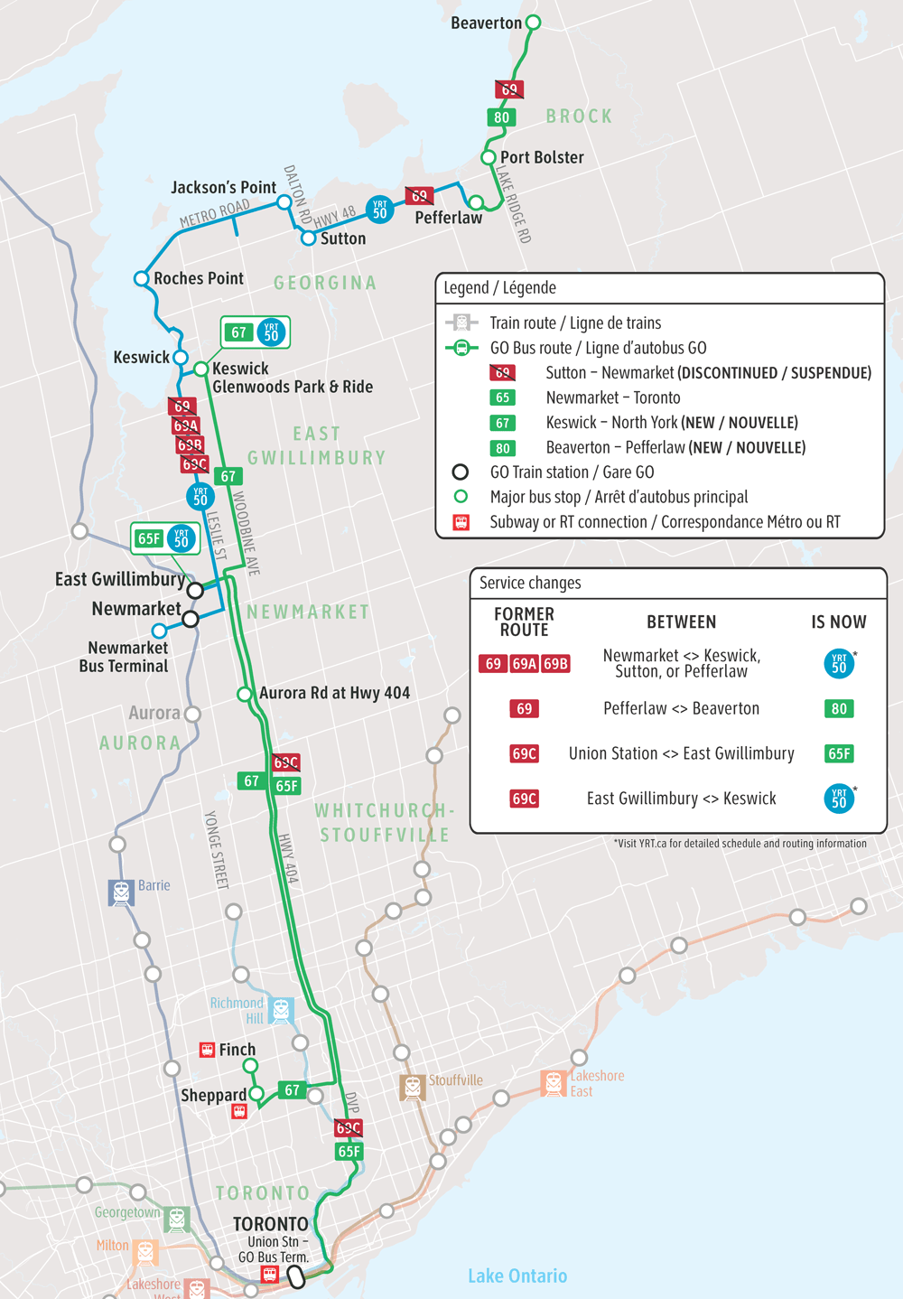 GO canceling service between Sutton and Newmarket; YRT takes over