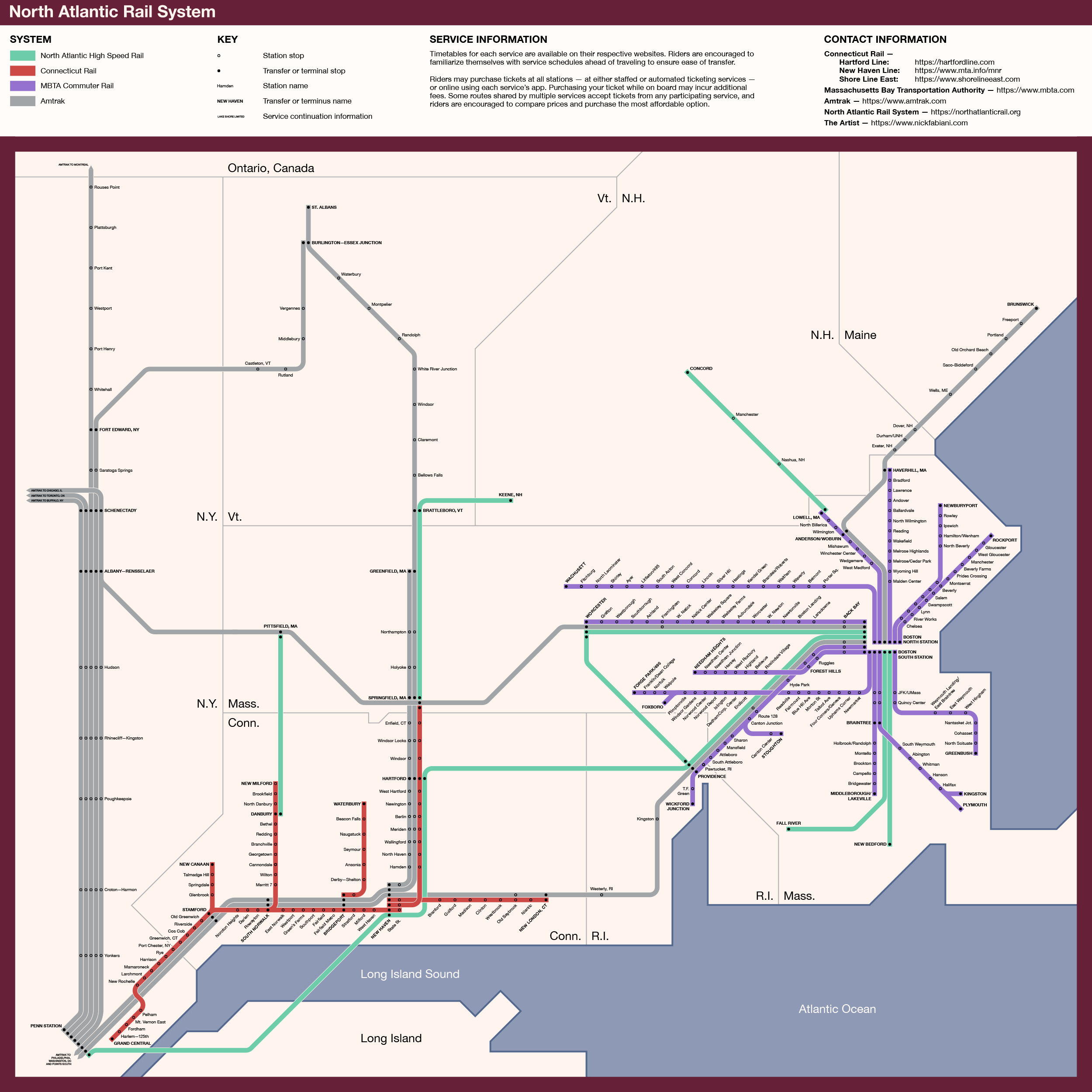 Transit Maps Submission Fantasy Future Map North Atlantic Rail