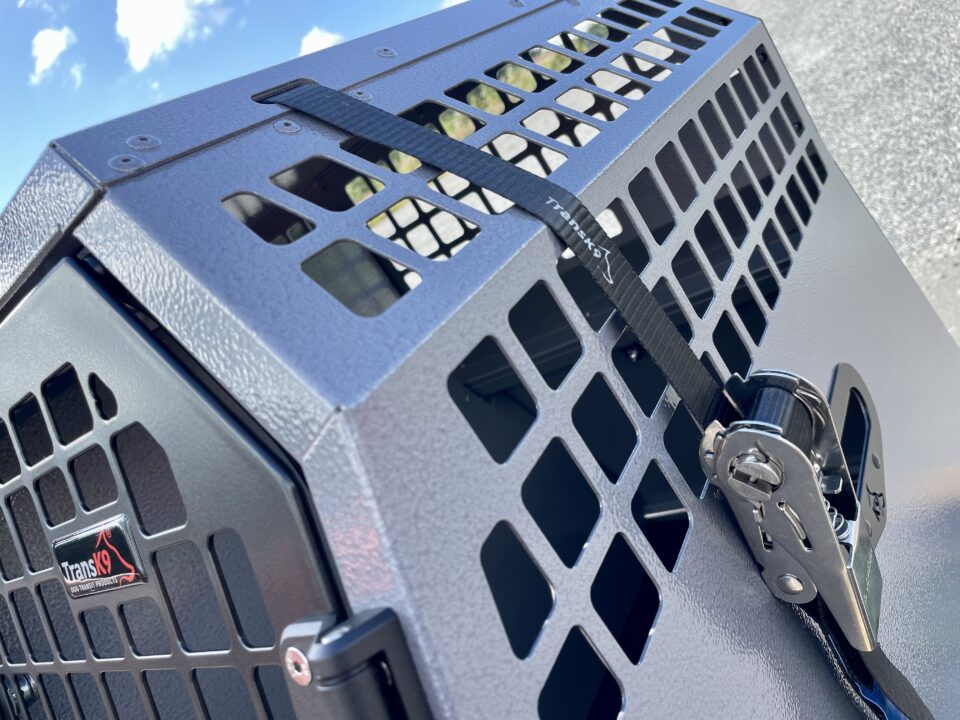 K9/C90 Double Dog Cage Transit Box for Volvo V90, Vauxhall Insignia Transk9