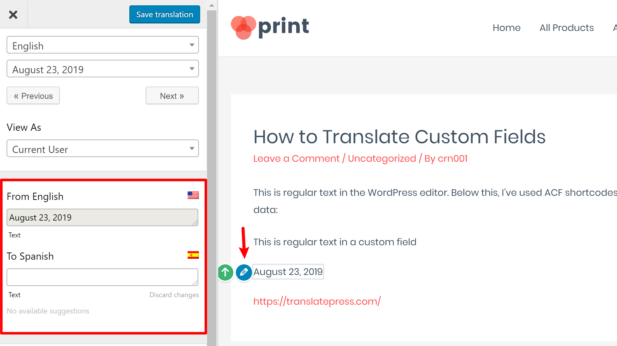 How to Translate Custom Fields in WordPress (Easiest Method)