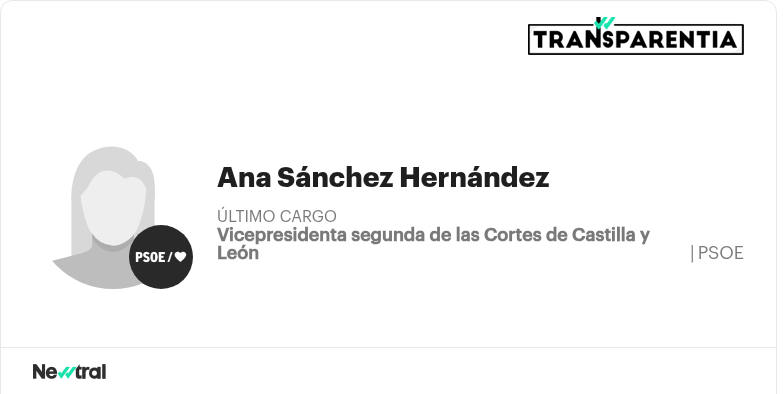 Conoce el salario público de Ana Sánchez Hernández Transparentia