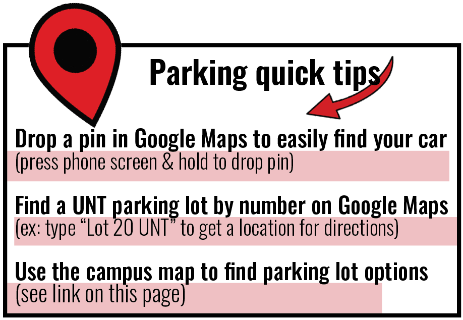 When & where to park at UNT Transportation Services