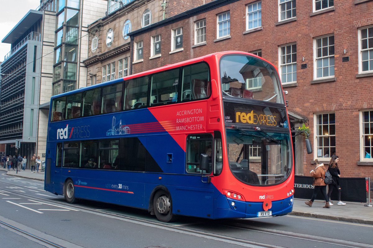 AYearOfBuses 41 Red Express Accrington Ramsbottom Manchester