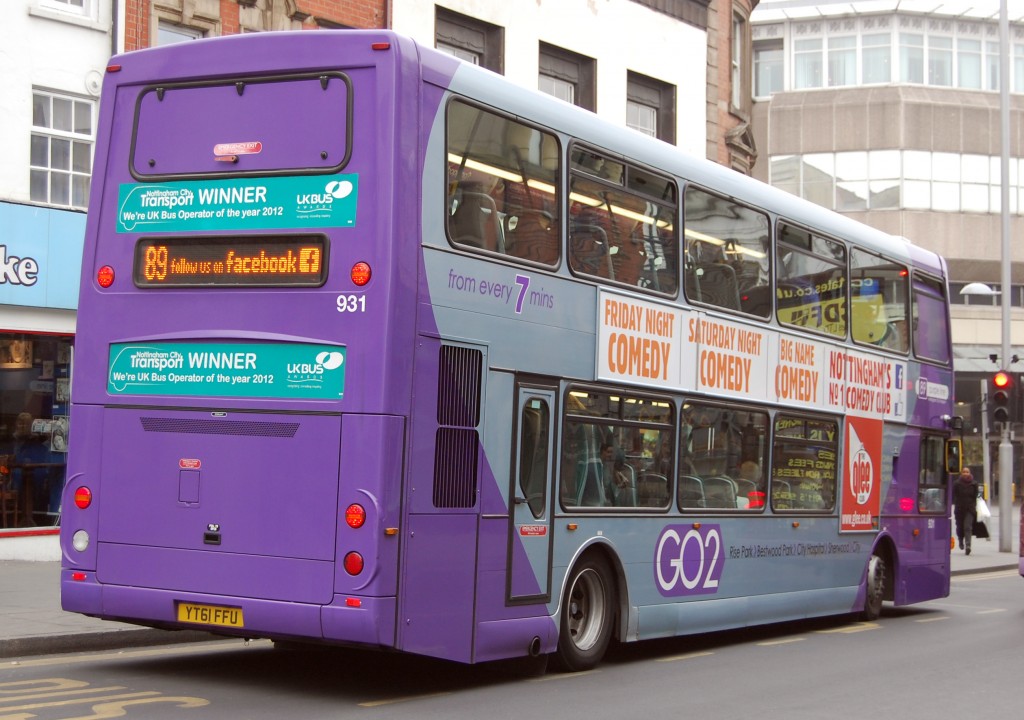 Nottingham City Transport driving people onto buses Transport Designed