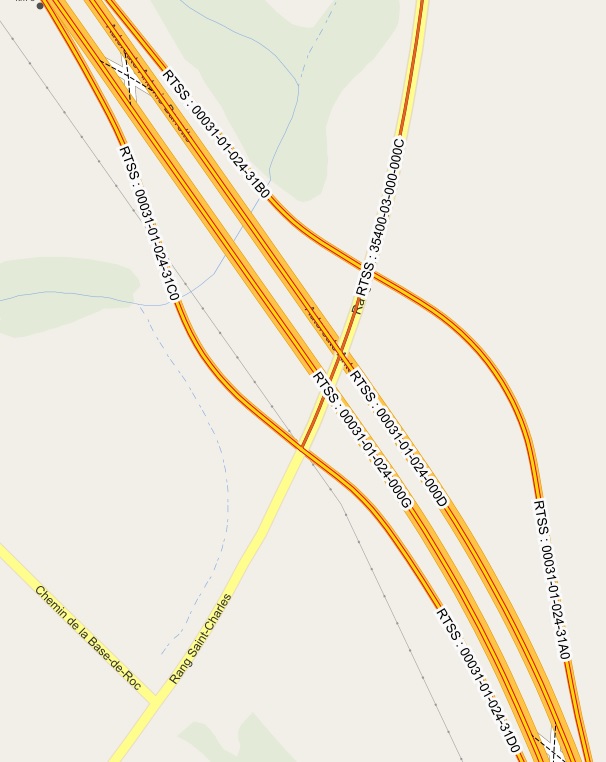 Codification des routes/sousroutes Le passé routier et ferroviaire