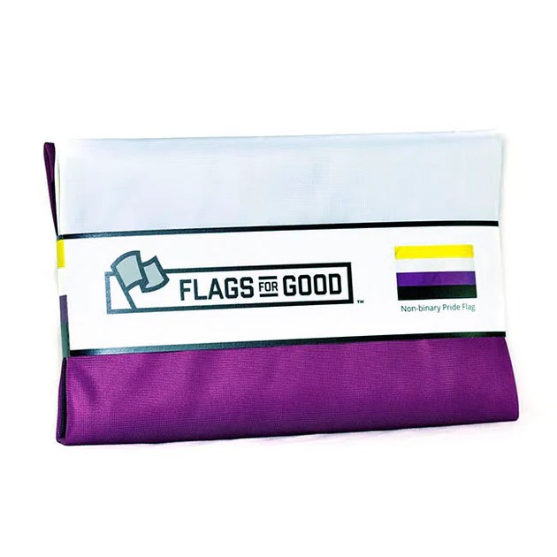 Nonbinary Pride Flag 3 feet x 2 feet Trans Tool Shed