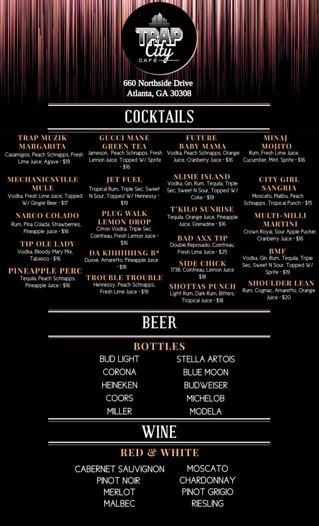 QR Menu Trap City Cafe