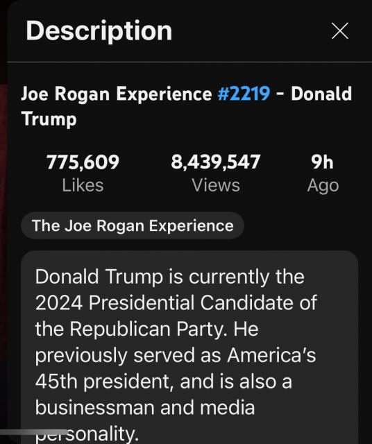 Joe Rogan Trapperman Forums