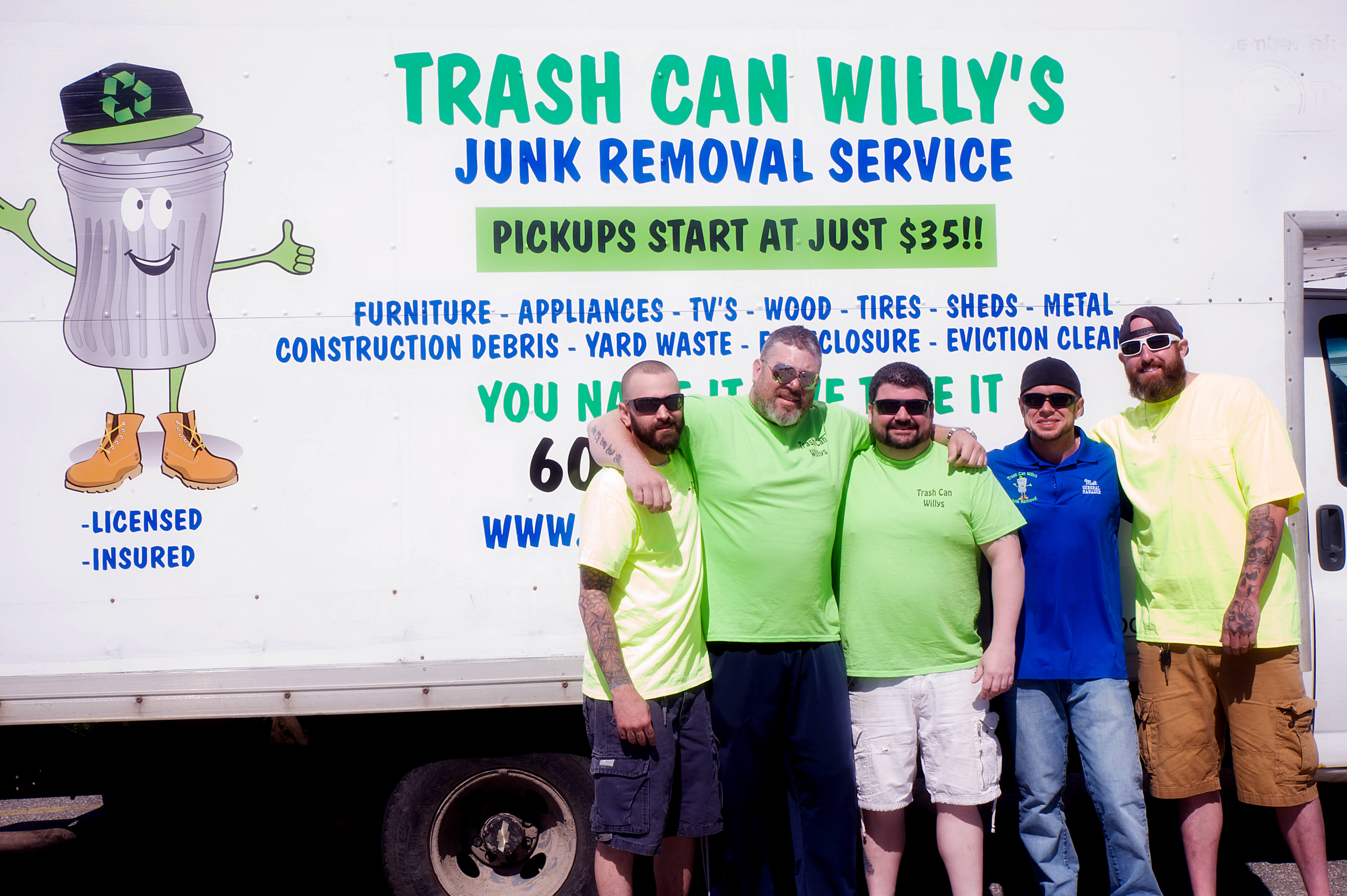 Established 9 Year Old Veteran Owned Company Trash Can Willys