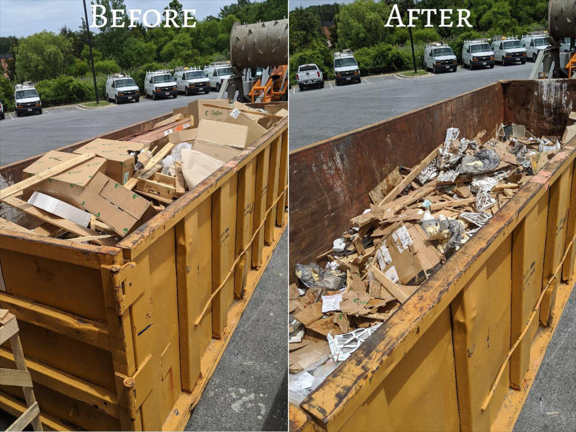 Open Top Dumpster Compaction Gallery East Brunswick, NJ Trashpac