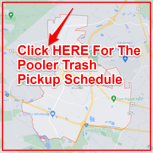 Pooler Trash Schedule 2024 (Bulk Pickup, Holidays, Map)