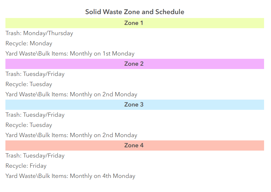 Burleson Trash Schedule 2024 (Bulk Pickup, Holidays, Maps)