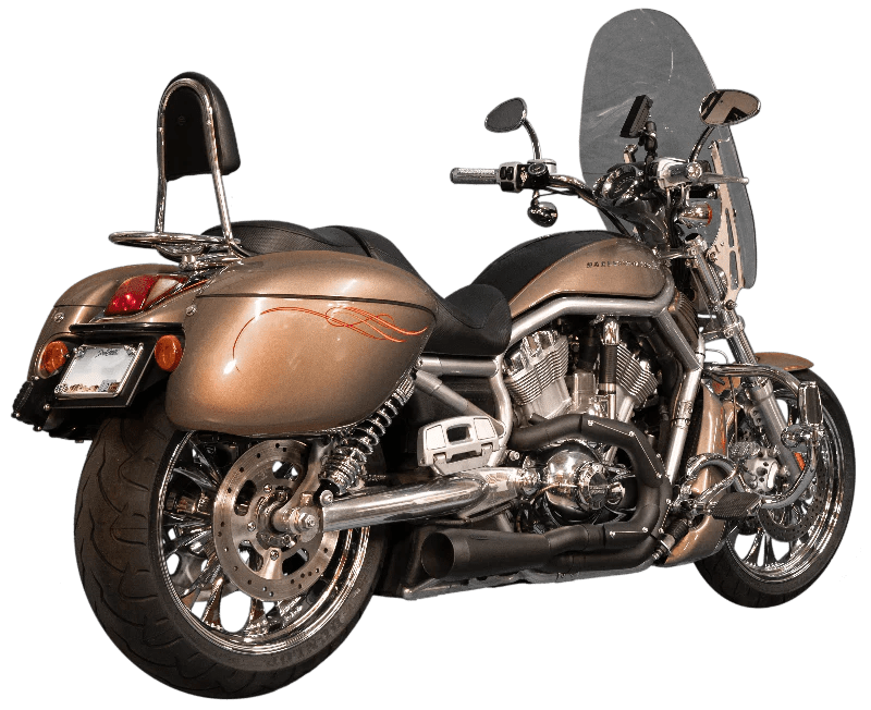 Assault 2 Into 1 HarleyDavidson VRod Exhaust Trask Performance