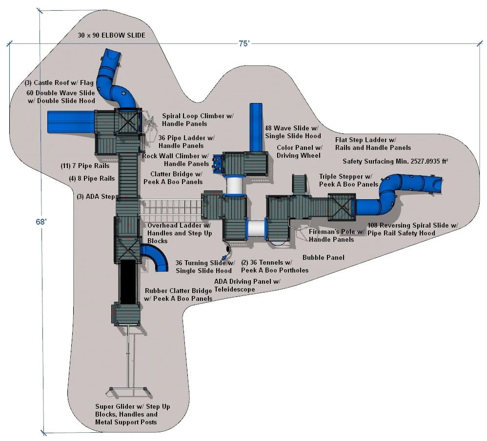 Raleigh (mega) Playset Trassig The Playground People