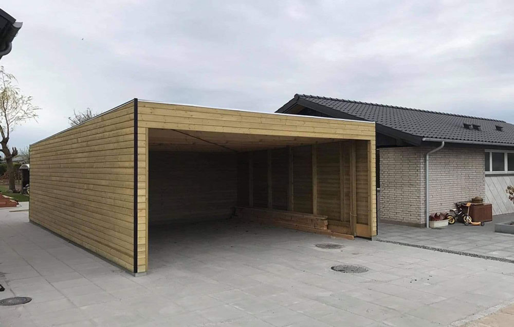 Carport / Garage Få 100 Håndværk & Kvalitet i Lækkert Design