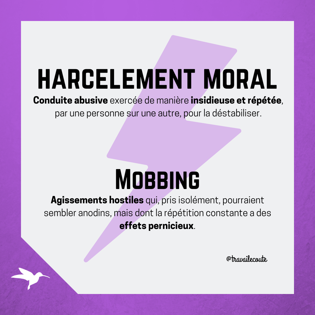 Harcèlement Moral au travail