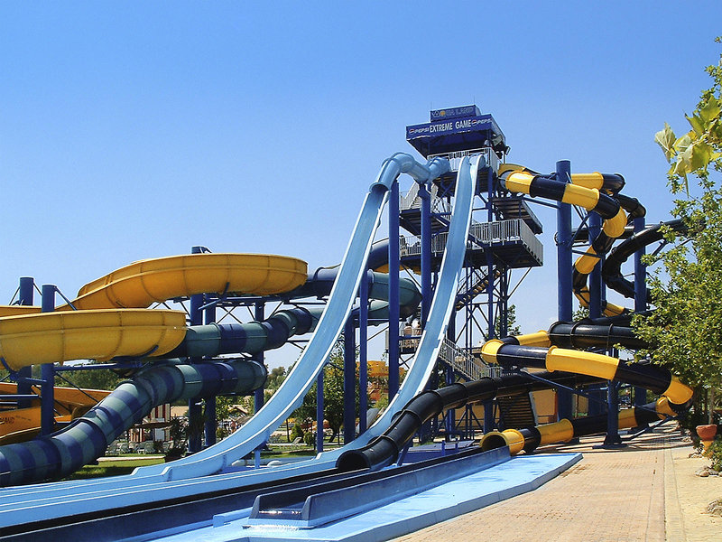 Splashworld Aqualand Resort Wasserrutschen auf Korfu