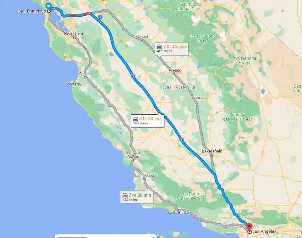 The Fastest Drive From SF To LA IS I5! Travel Eat Cook