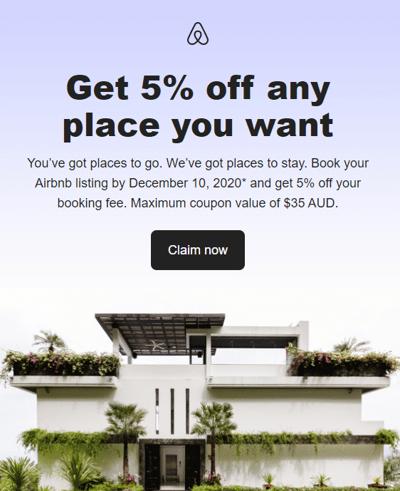 5 discount off your Airbnb booking fee Travel Network