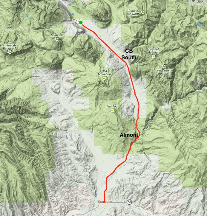 Cycling Crested Butte to Gunnison Travel Crested Butte
