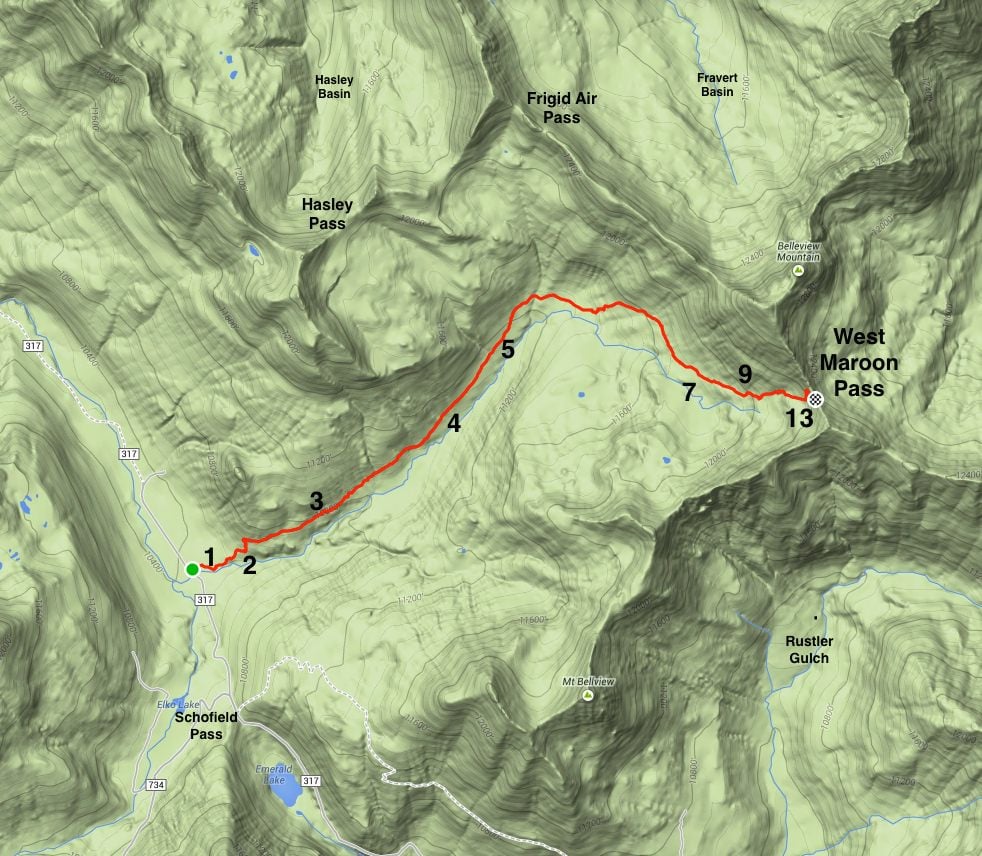 Crested Butte Trails West Maroon Pass