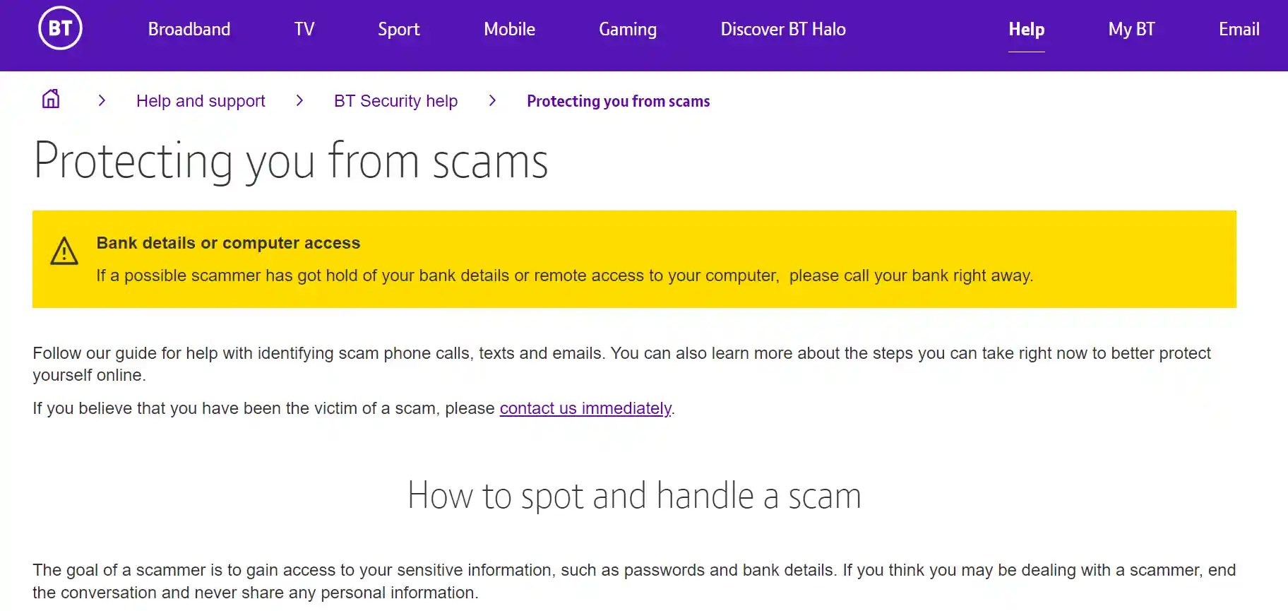 Bt Alerts Scam Bt Verify Email Account Scam Phishing Email