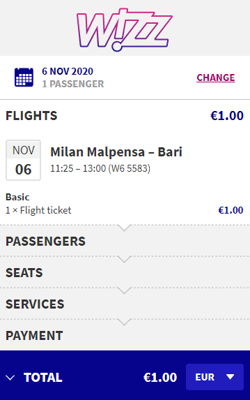 one way airplane ticket