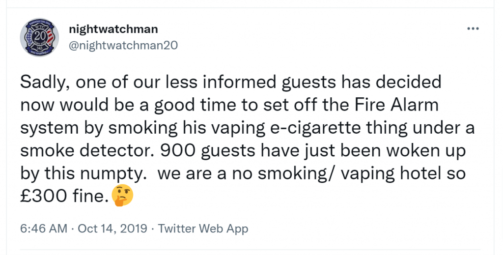 Can You Vape In A NonSmoking Hotel Room?